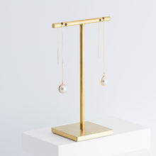 Load image into Gallery viewer, One-of-a-kind Akoya pearl sapphire drop earrings - Kolekto