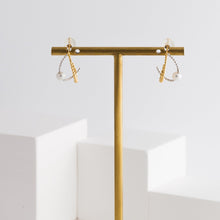 Load image into Gallery viewer, Bubble double ring hoops - Kolekto