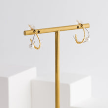 Load image into Gallery viewer, Bubble double ring hoops - Kolekto