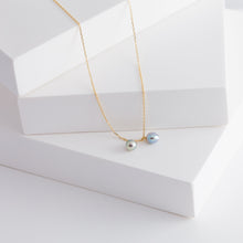 Load image into Gallery viewer, Baby Akoya pearl double pearl necklace - Kolekto