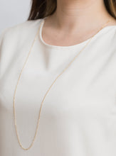 Load image into Gallery viewer, Heart chain long necklace (rose gold)