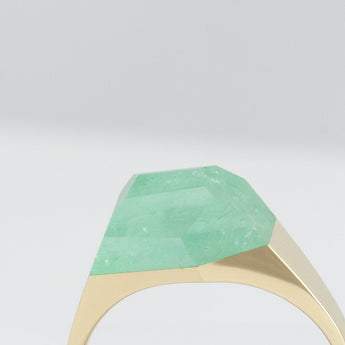 [Limited Edition] Mini rock crystal emerald ring