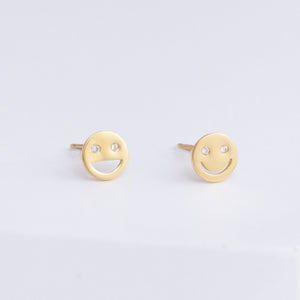 Diamond smile studs