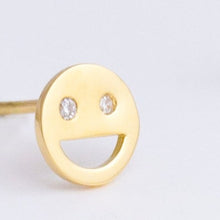 Load image into Gallery viewer, Diamond smile studs
