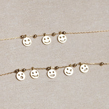 Load image into Gallery viewer, Three smiley necklace
