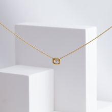 Load image into Gallery viewer, One-of-a-kind oval diamond octagon necklace
