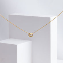 Load image into Gallery viewer, One-of-a-kind oval diamond octagon necklace
