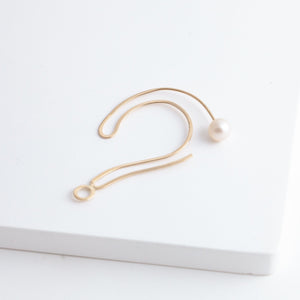 Symbol question hoop earring