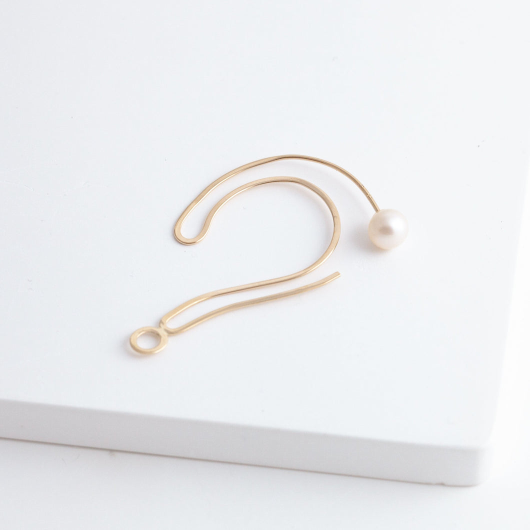 Symbol question hoop earring
