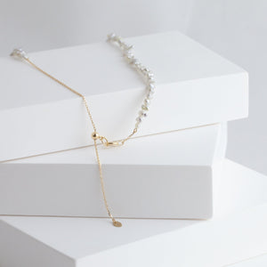 Sazare akoya pearl necklace