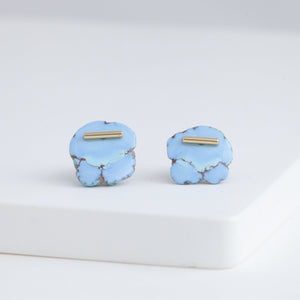 EDITIONS turquoise small studs