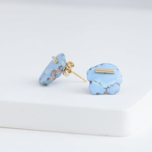 EDITIONS turquoise small studs