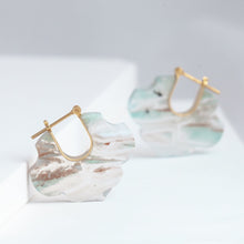 Load image into Gallery viewer, Crest aquaprase Damask earrings - limited edition
