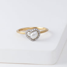 Load image into Gallery viewer, Tulle south sea pearl diamond ring B
