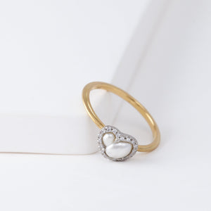 Tulle south sea pearl diamond ring B