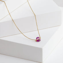 Load image into Gallery viewer, Band one-of-a-kind ruby necklace
