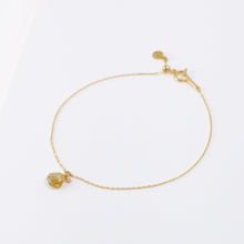 Load image into Gallery viewer, Smiley rutilated quartz bracelet
