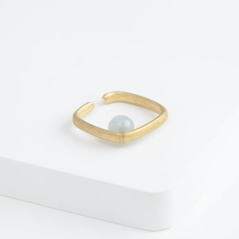 Syami aquamarine ear cuff