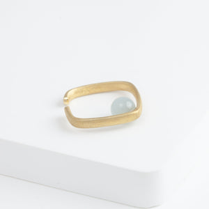 Syami aquamarine ear cuff