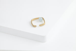 Syami aquamarine ear cuff