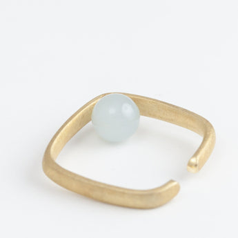 Syami aquamarine ear cuff