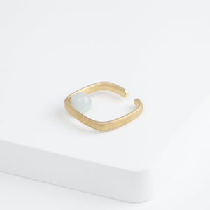 Syami aquamarine ear cuff