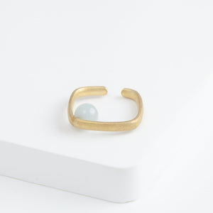 Syami aquamarine ear cuff