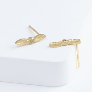 Bloom olive diamond stud