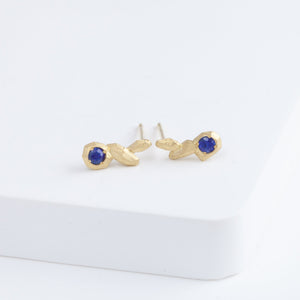 Whisper blue sapphire stud