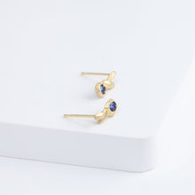 Load image into Gallery viewer, Whisper blue sapphire stud
