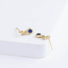Load image into Gallery viewer, Whisper blue sapphire stud
