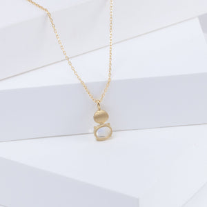 Leaf one-of-a-kind moonstone necklace