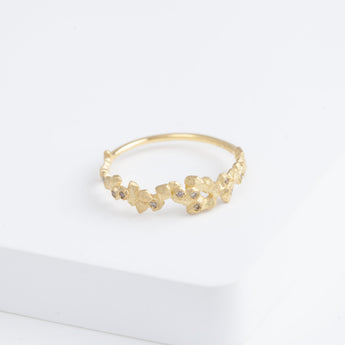 Whisper light brown diamond ring