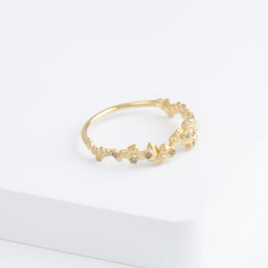 Whisper light brown diamond ring