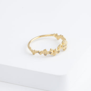Whisper light brown diamond ring