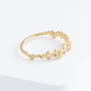Whisper light brown diamond ring