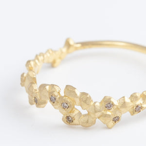 Whisper light brown diamond ring
