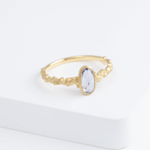 Whisper one-of-a-kind light blue sapphire ring