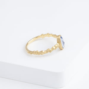 Whisper one-of-a-kind light blue sapphire ring