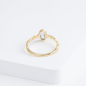 Whisper one-of-a-kind light blue sapphire ring