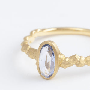Whisper one-of-a-kind light blue sapphire ring