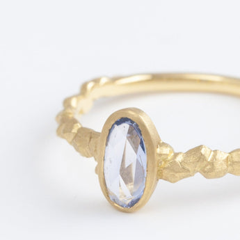 Whisper one-of-a-kind light blue sapphire ring