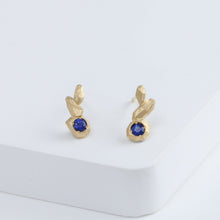 Load image into Gallery viewer, Whisper blue sapphire stud

