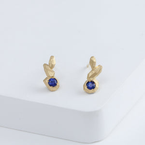Whisper blue sapphire stud