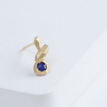 Load image into Gallery viewer, Whisper blue sapphire stud
