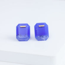 Load image into Gallery viewer, EDITIONS blue agate earrings
