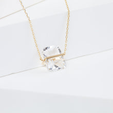 Load image into Gallery viewer, Band one-of-a-kind goshenite necklace
