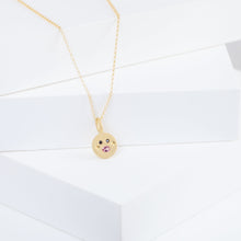 Load image into Gallery viewer, Oval mouth face pendant necklace
