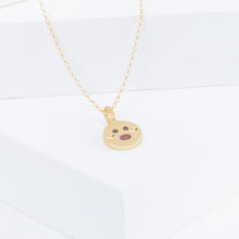 Load image into Gallery viewer, Oval mouth face pendant necklace
