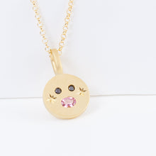 Load image into Gallery viewer, Oval mouth face pendant necklace
